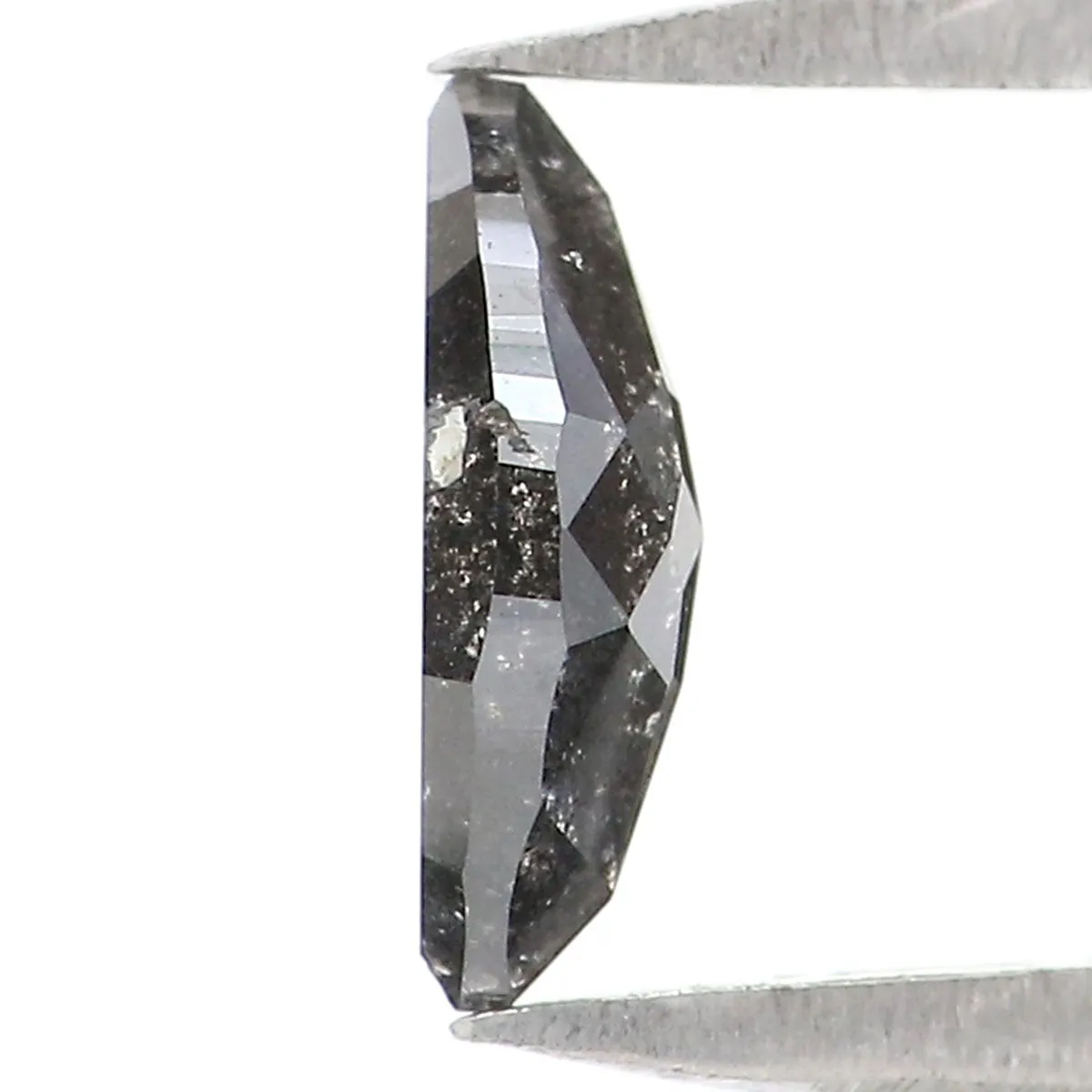 0.39 CT Natural Loose Marquise Shape Diamond Salt And Pepper Marquise Rose Cut Diamond 6.95 MM Black Grey Color Marquise Cut Dia