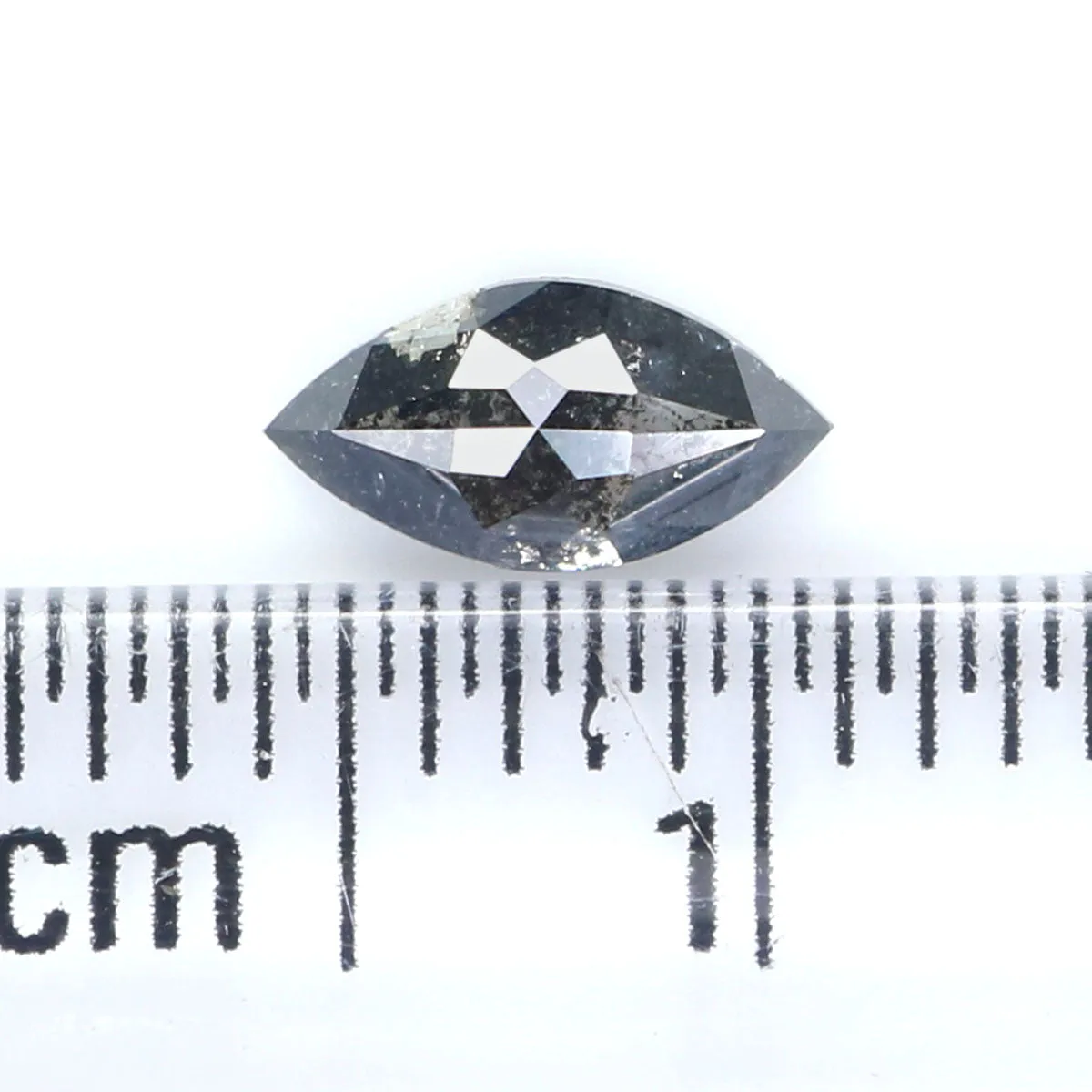 0.39 CT Natural Loose Marquise Shape Diamond Salt And Pepper Marquise Rose Cut Diamond 6.95 MM Black Grey Color Marquise Cut Dia