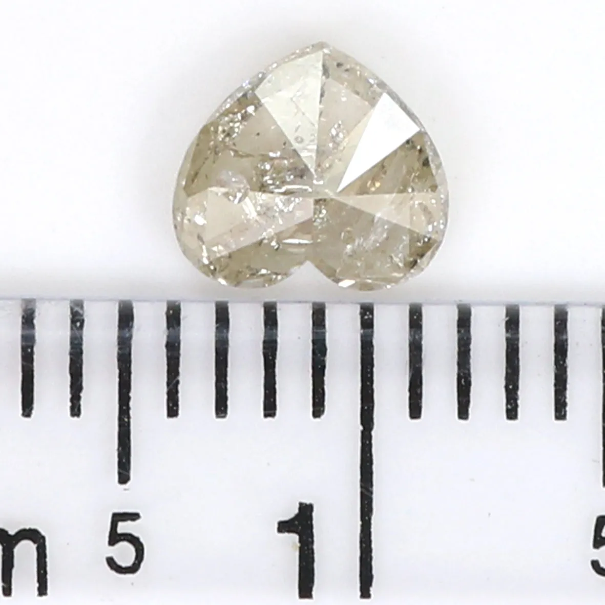 0.60 CT Natural Loose Heart Shape Diamond Yellow Color Heart Cut Diamond 5.10 MM Natural Loose Grey Color Heart Brilliant Cut Di