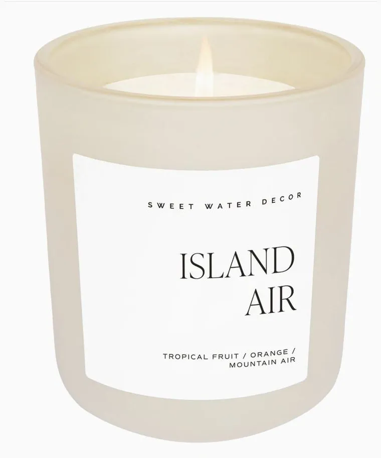 15oz Matte Jar Soy Candle - Island Air