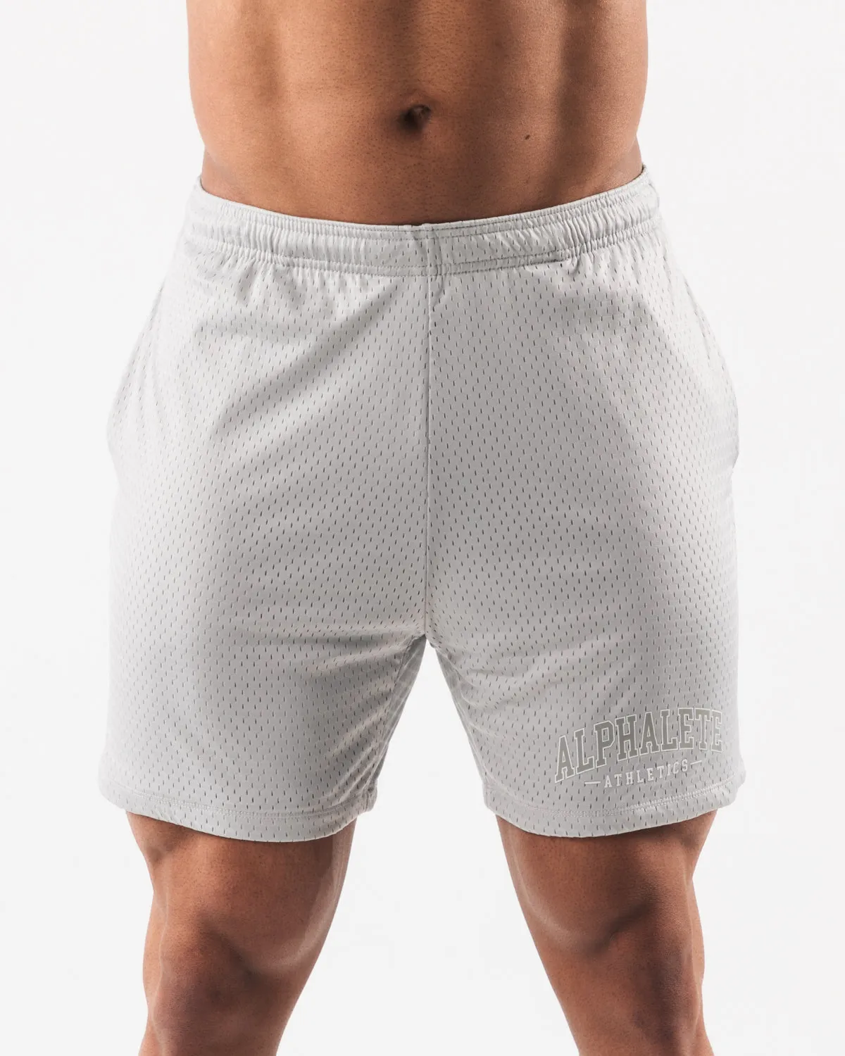 AA Mesh Short 6” - Oyster Grey