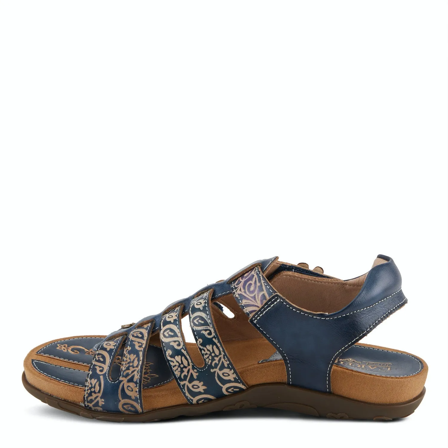  Actionetta Gladiator Sandal in Navy Multi  