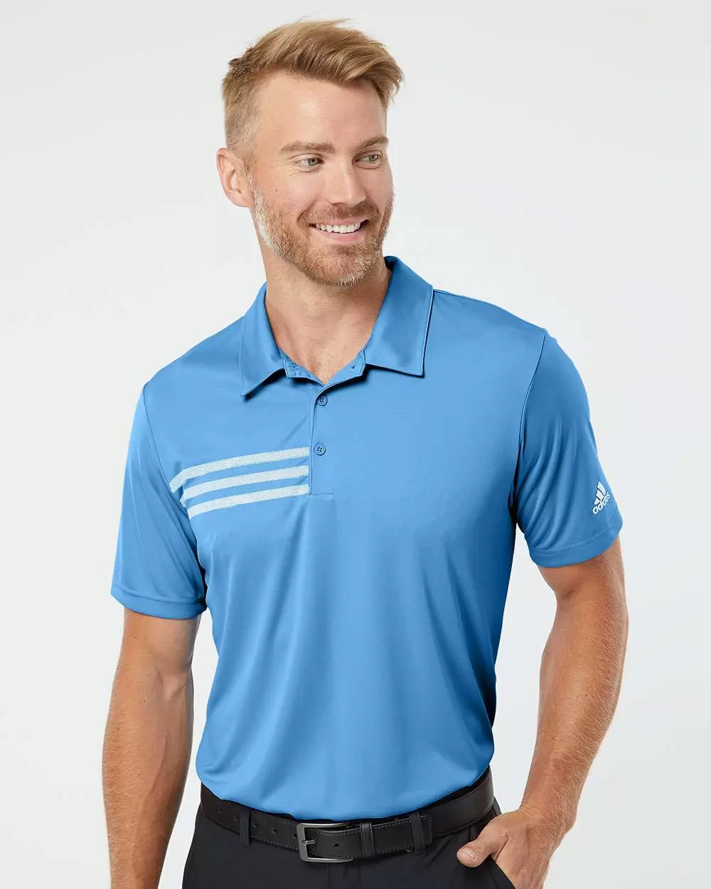 Adidas Golf Clothing A324 3-Stripes Chest Sport Shirt SKU: A324