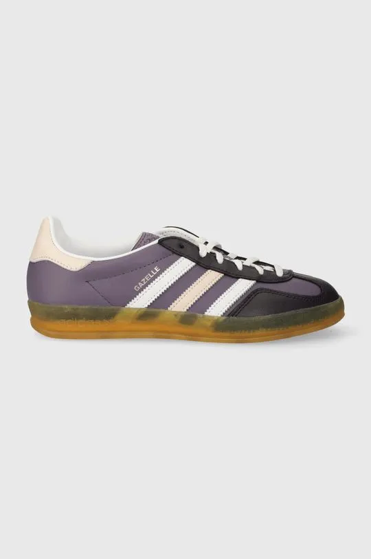 adidas Originals leather sneakers Gazelle Indoor W violet color