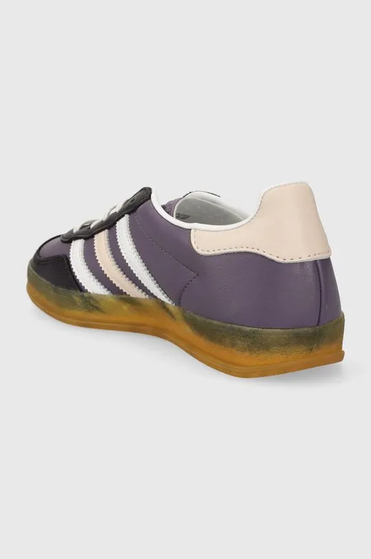 adidas Originals leather sneakers Gazelle Indoor W violet color