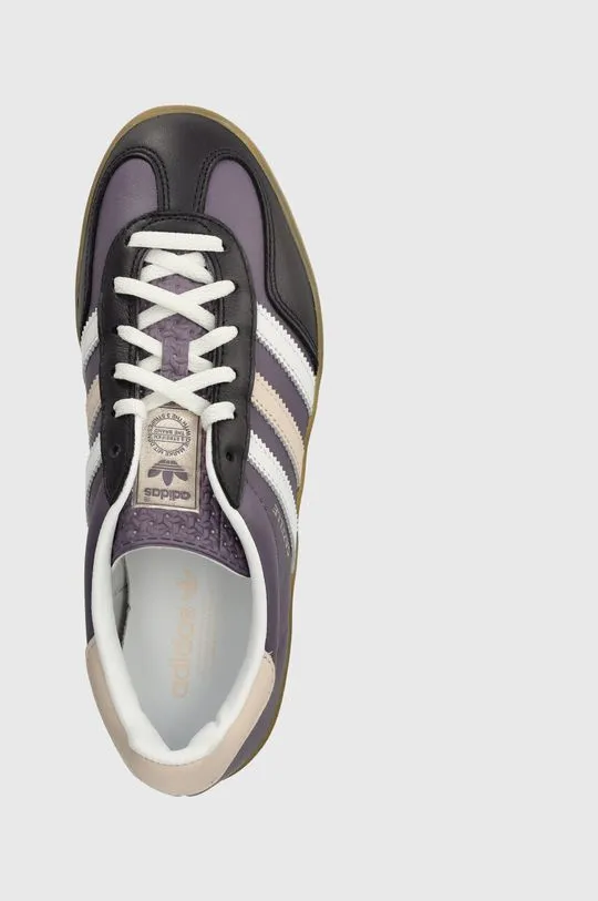 adidas Originals leather sneakers Gazelle Indoor W violet color