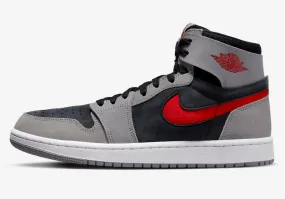 Air Jordan 1 High Zoom CMFT 2 Black Fire Red Cement Grey White DV1307-060