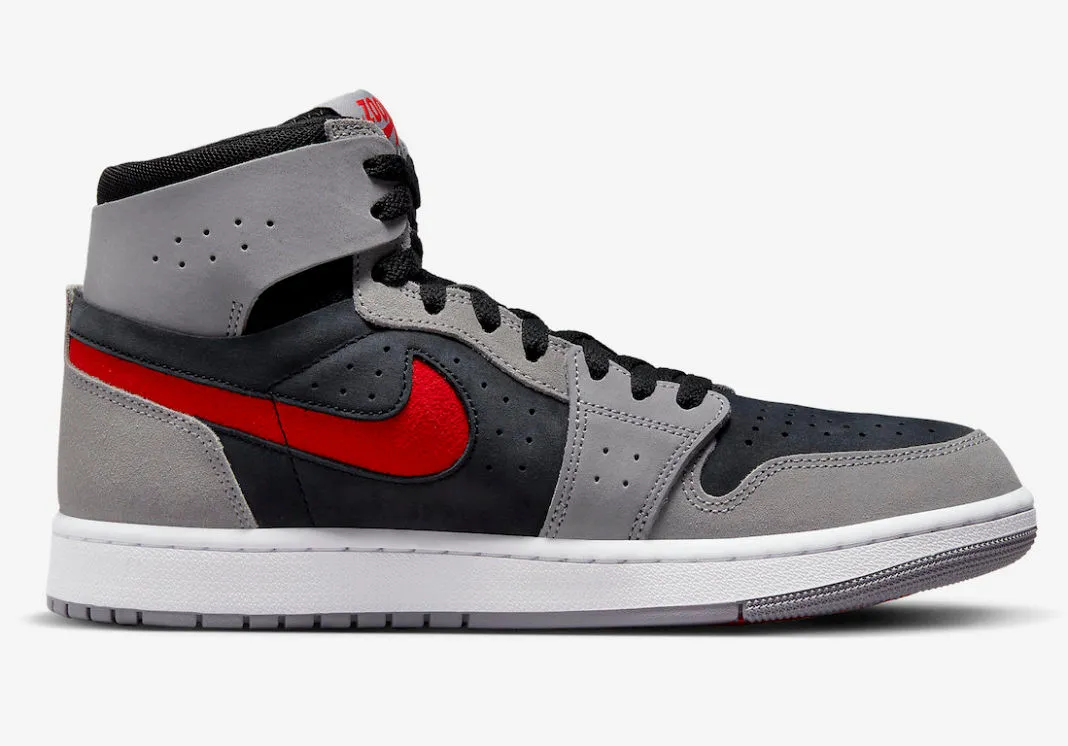 Air Jordan 1 High Zoom CMFT 2 Black Fire Red Cement Grey White DV1307-060