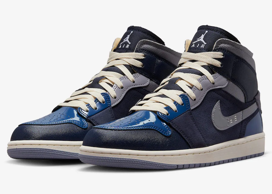 Air Jordan 1 Mid SE Craft Obsidian French Blue Ashen Slate White DR8868-400