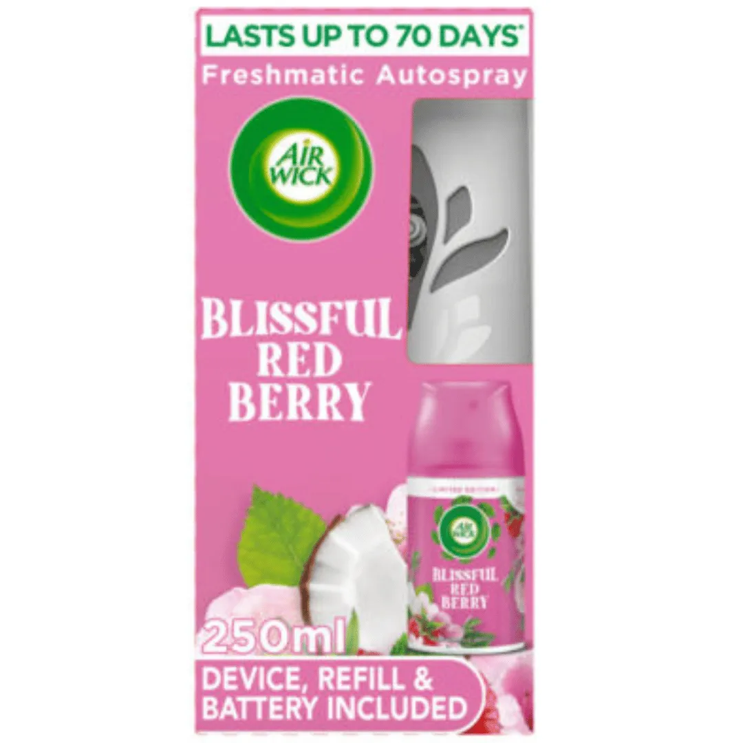 Air Wick Blissful Red Berry Freshmatic Autospray Dure jusqu'à 70 jours