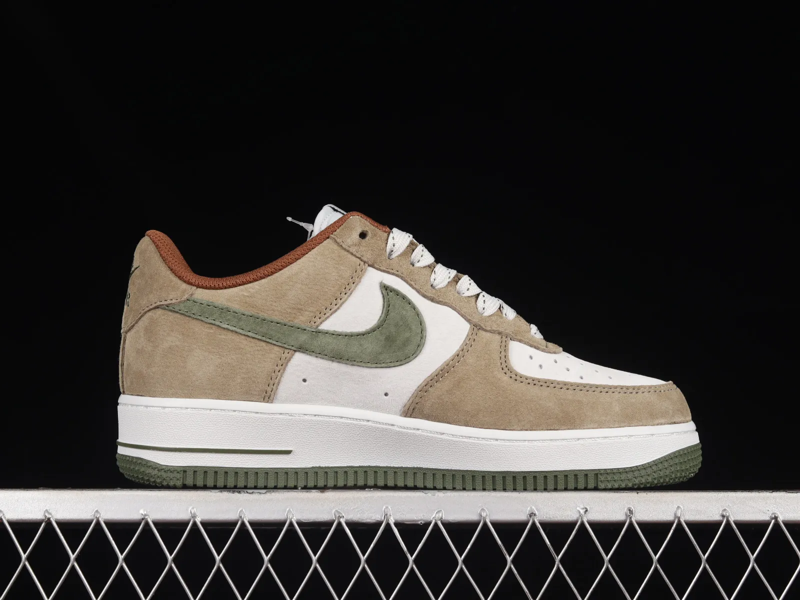 Akira x Nike Air Force 1 07 Low Suede Green Brown White DD3966-523