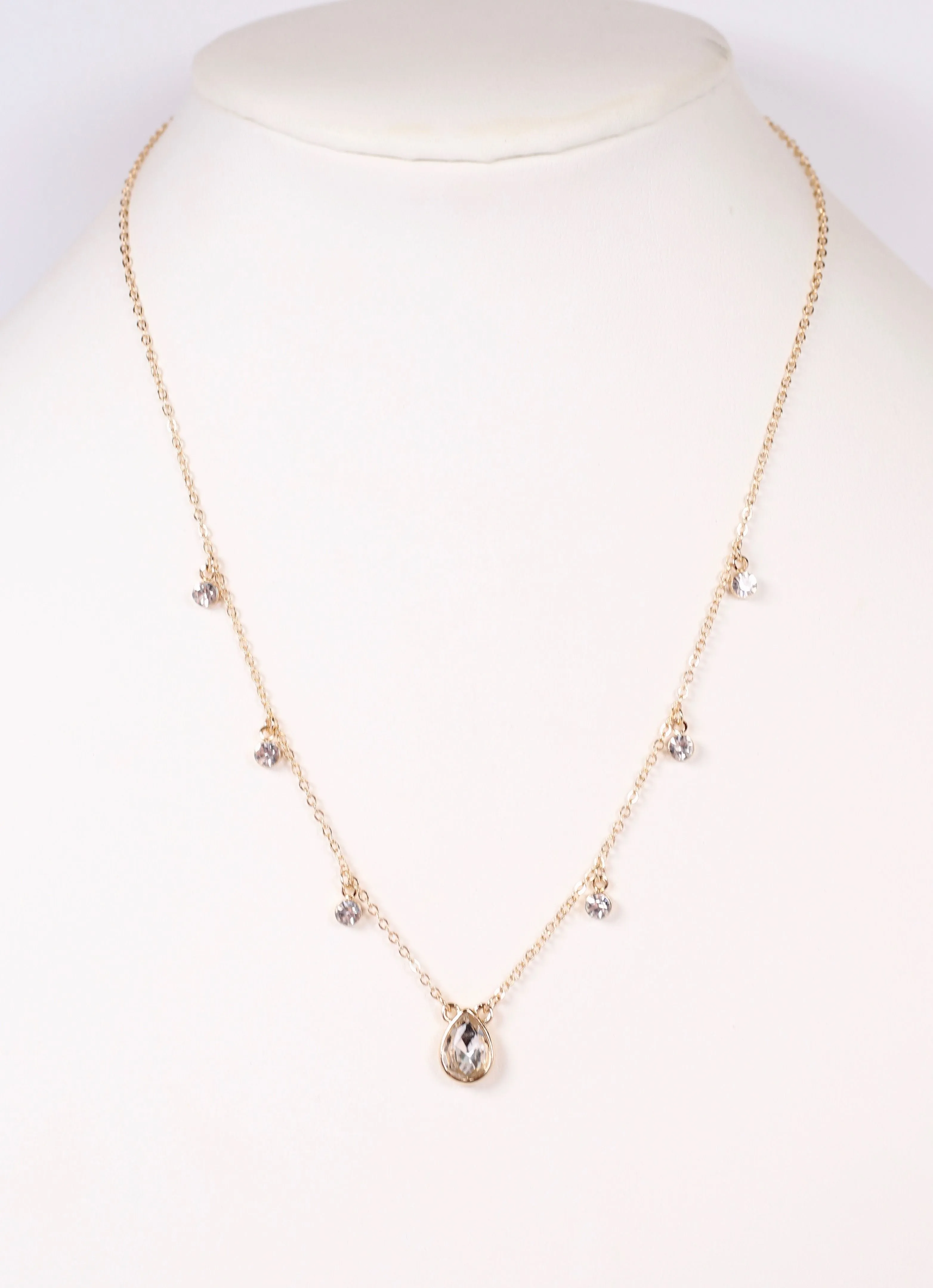 Argonne Necklace with Crystals GOLD