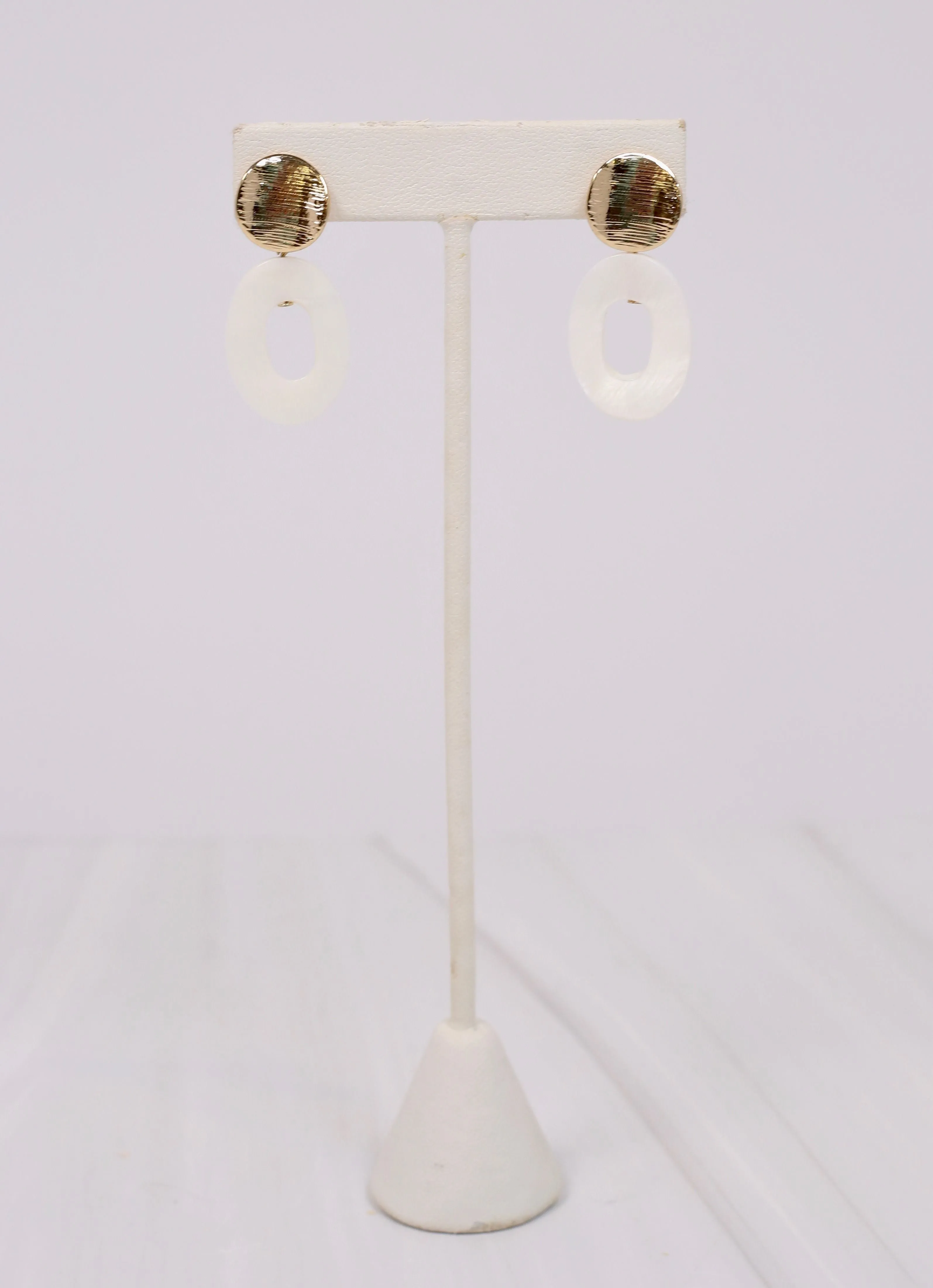 Balfour Drop Earring WHITE SHELL