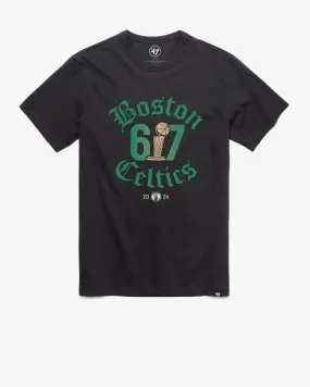 BOSTON CELTICS 2024 NBA CHAMPIONS 617 '47 FRANKLIN TEE