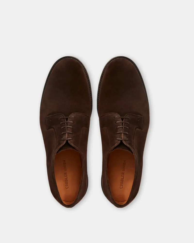 Brown Suede Derby Shoe