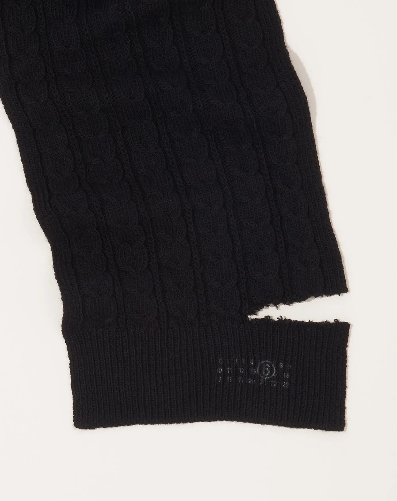 Cable Scarf in Black