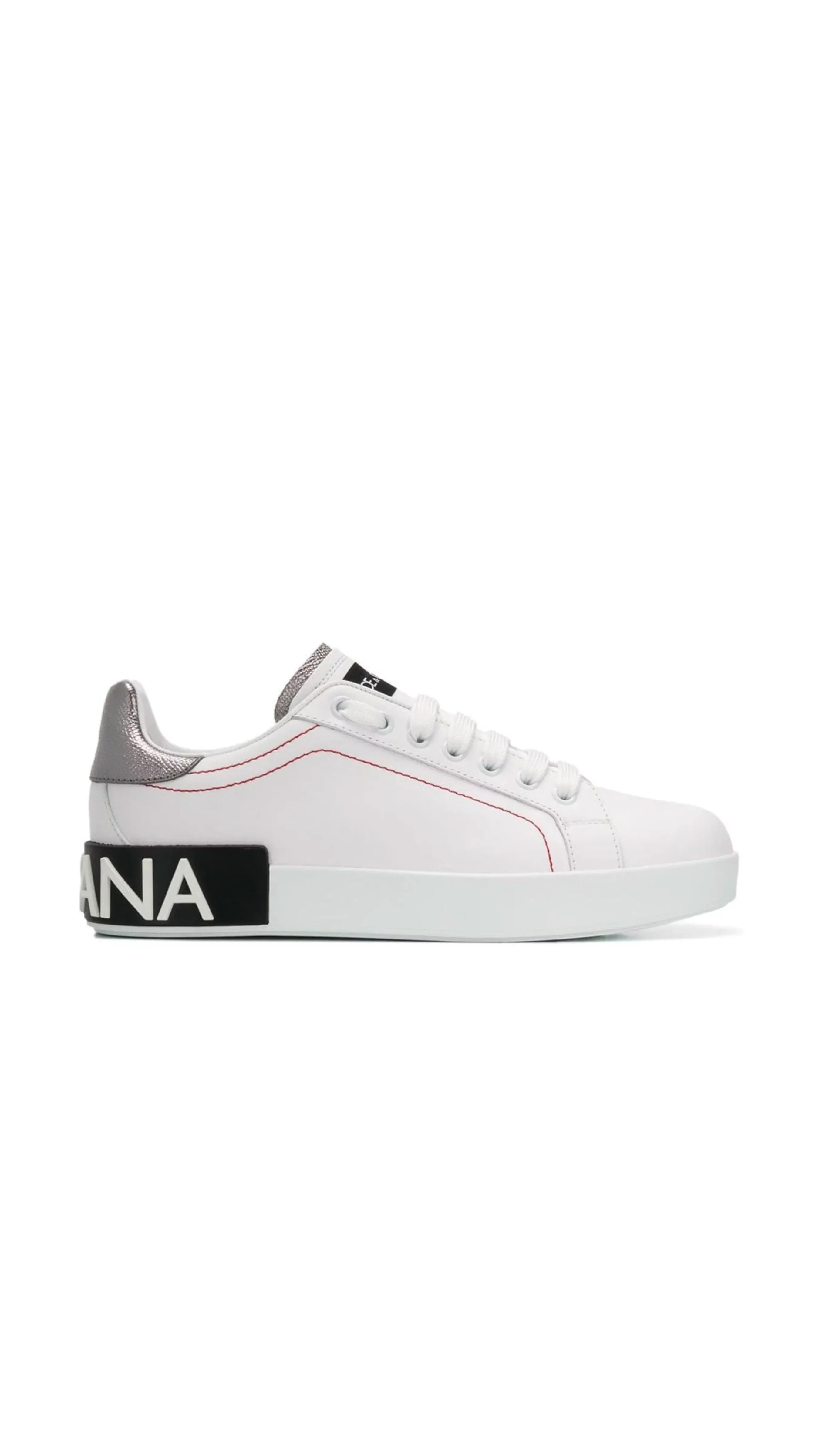 Calfskin Nappa Portofino Sneakers - White