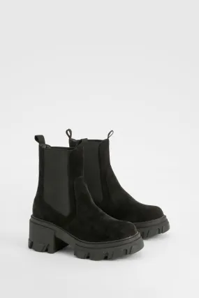 Chunky Heeled Chelsea Boot