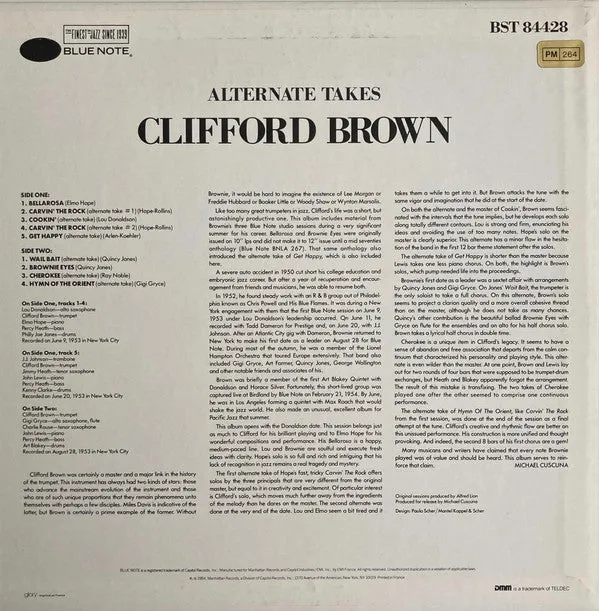 Clifford Brown ~ Alternate Takes