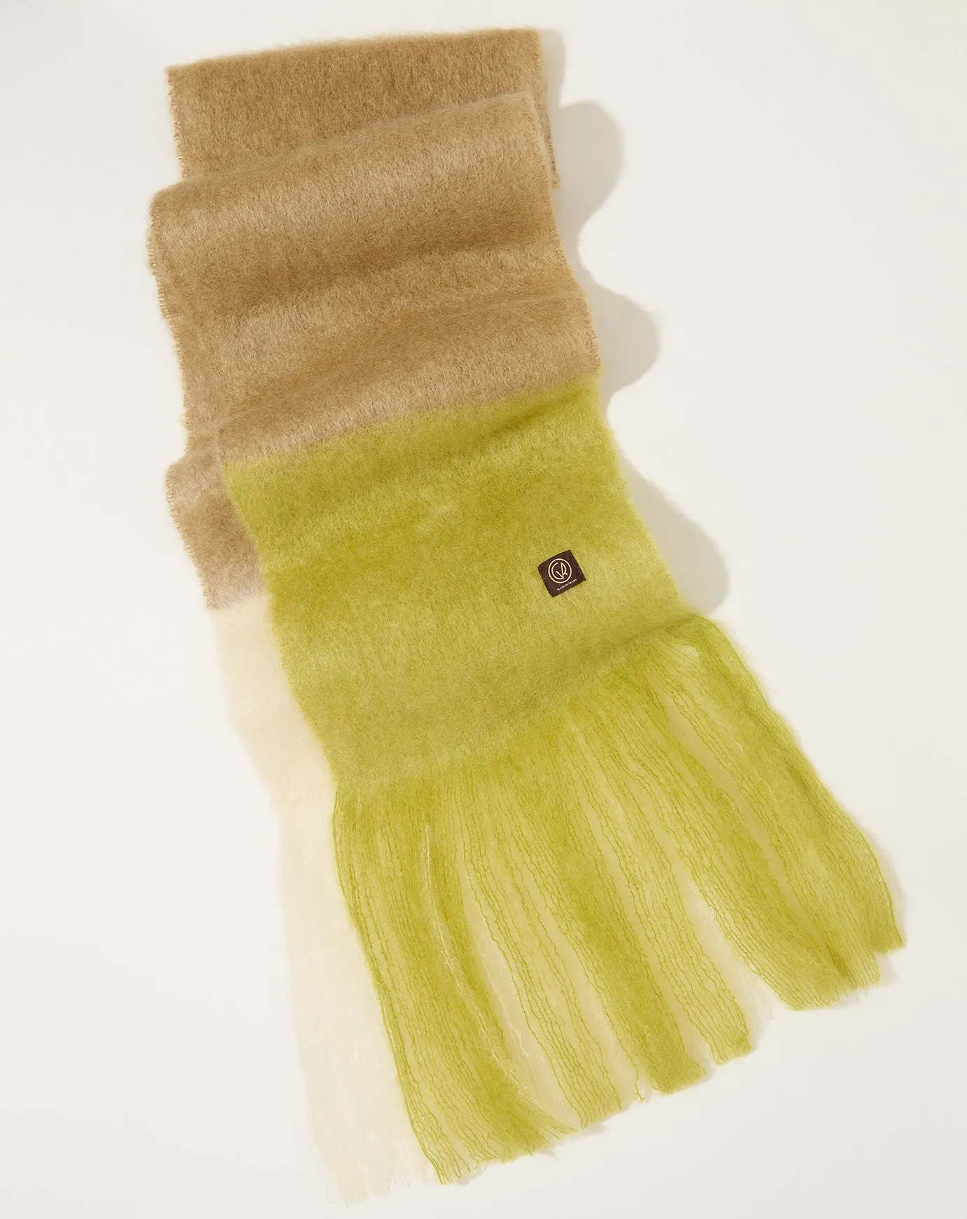 Color Block Scarf in Mustard