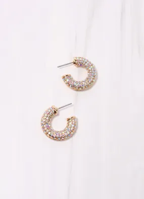 Colyen CZ Hoop Earring OPAL