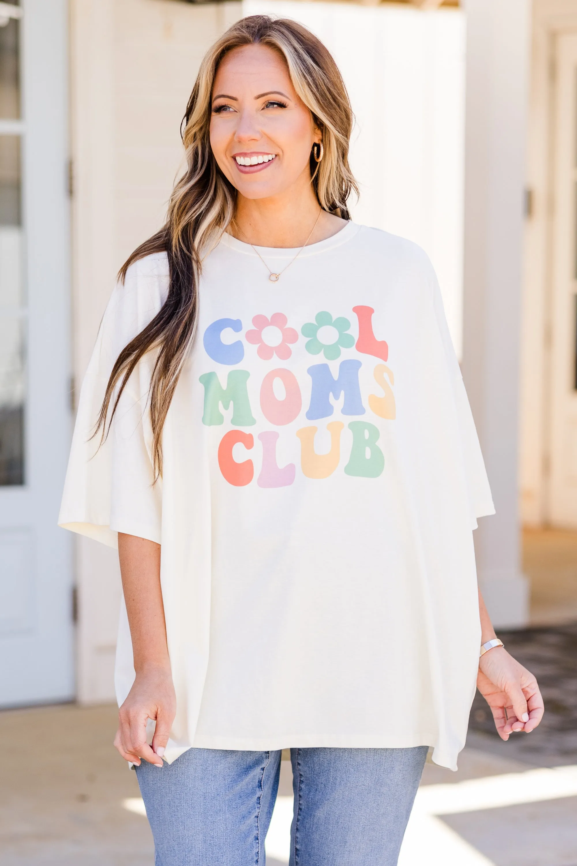 Cool Mom Era Boyfriend Tee, Ivory