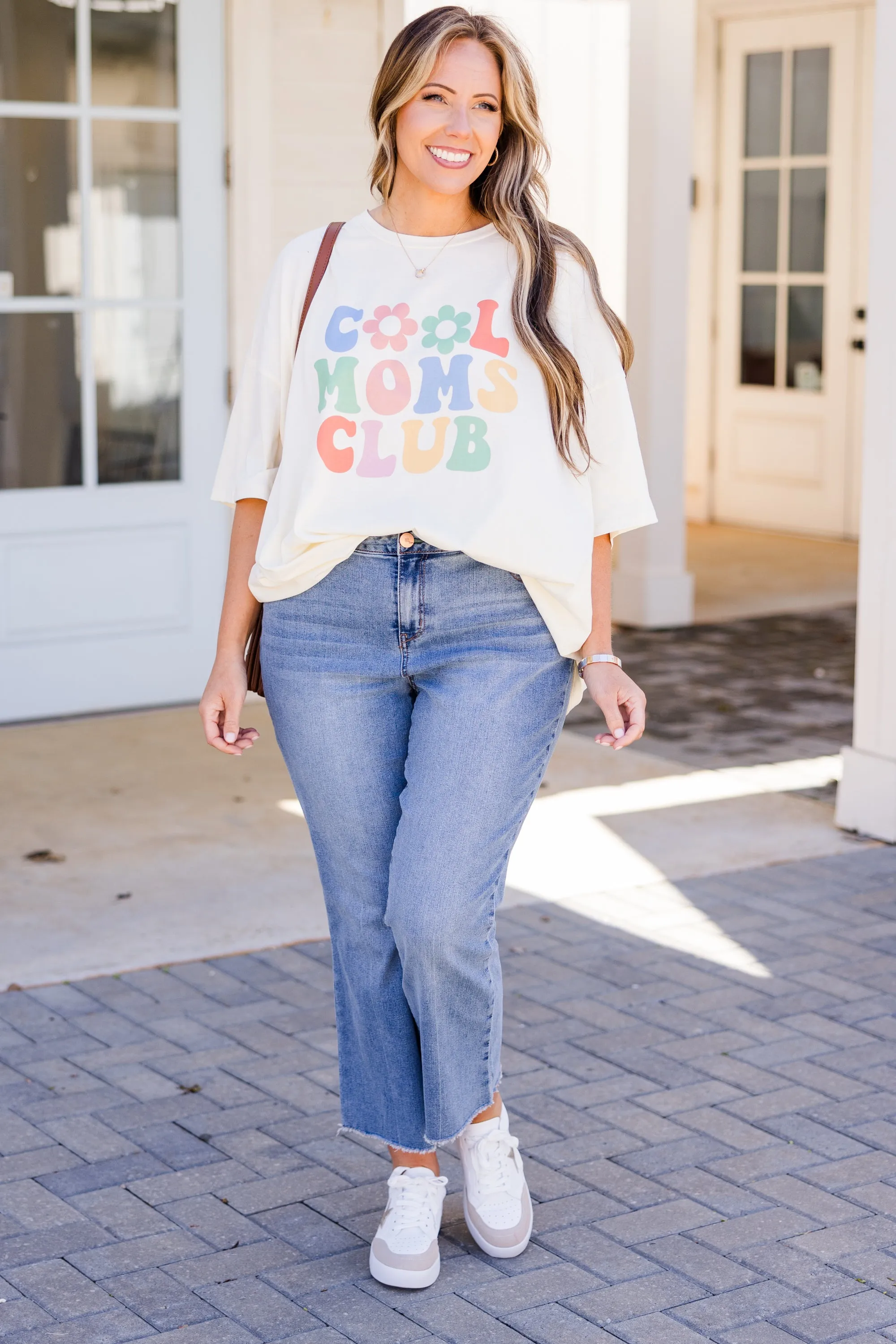 Cool Mom Era Boyfriend Tee, Ivory