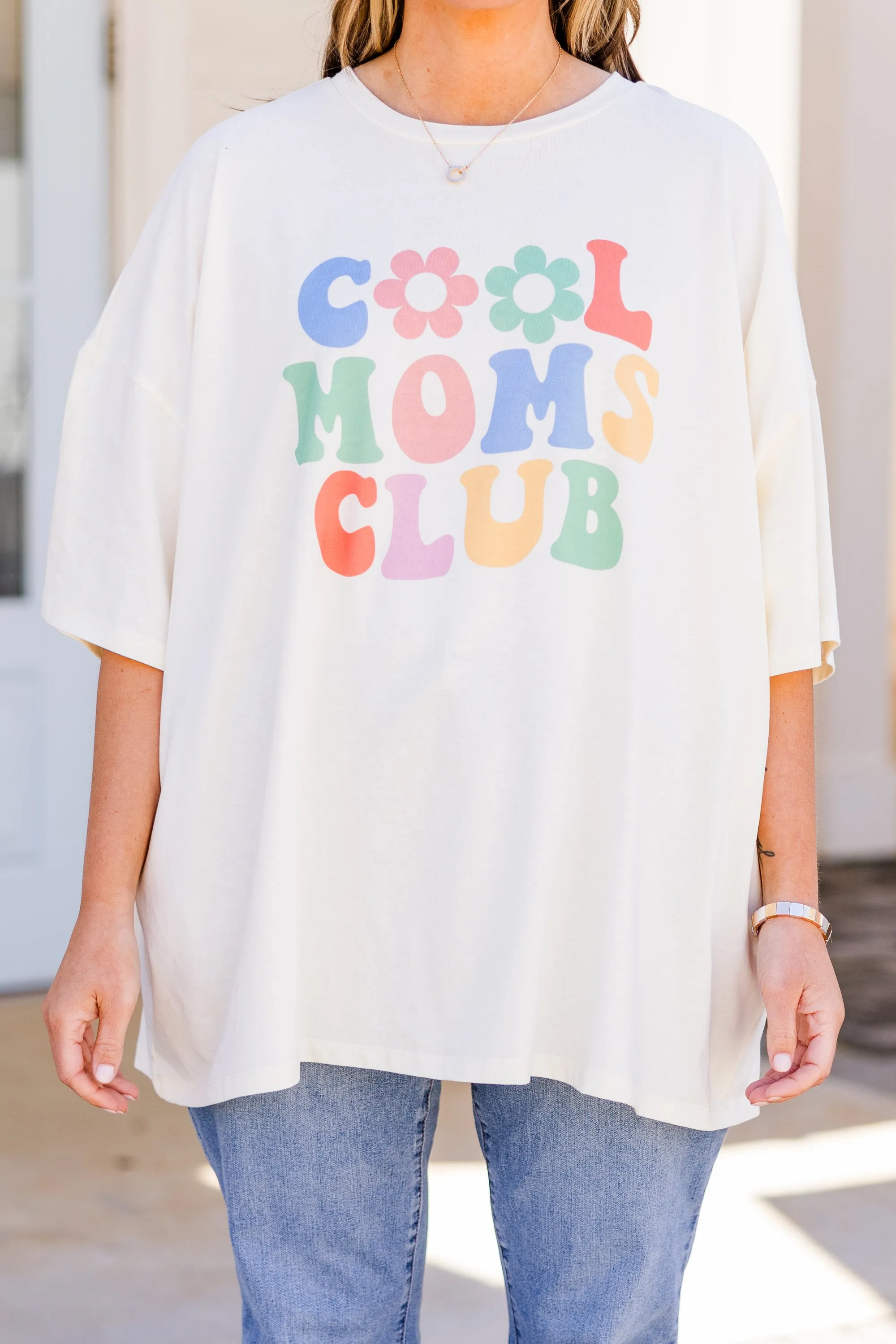 Cool Mom Era Boyfriend Tee, Ivory