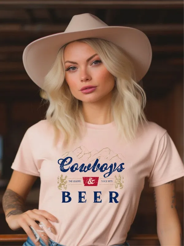 Cowboys and Beer Graphic Tee