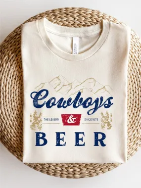 Cowboys and Beer Graphic Tee