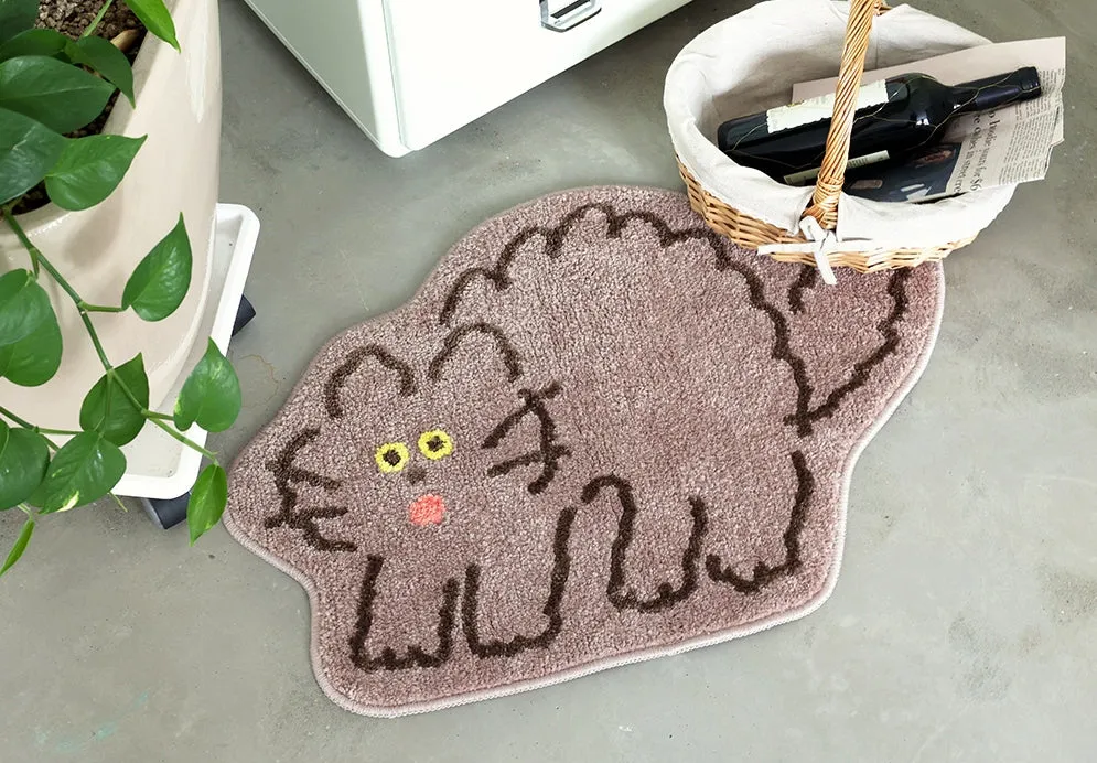 Cute Animal Dogs Cats Characters Floor Mats Rugs Bathroom Home Decor Bedroom Door Foot Pads Anti-slip Gifts