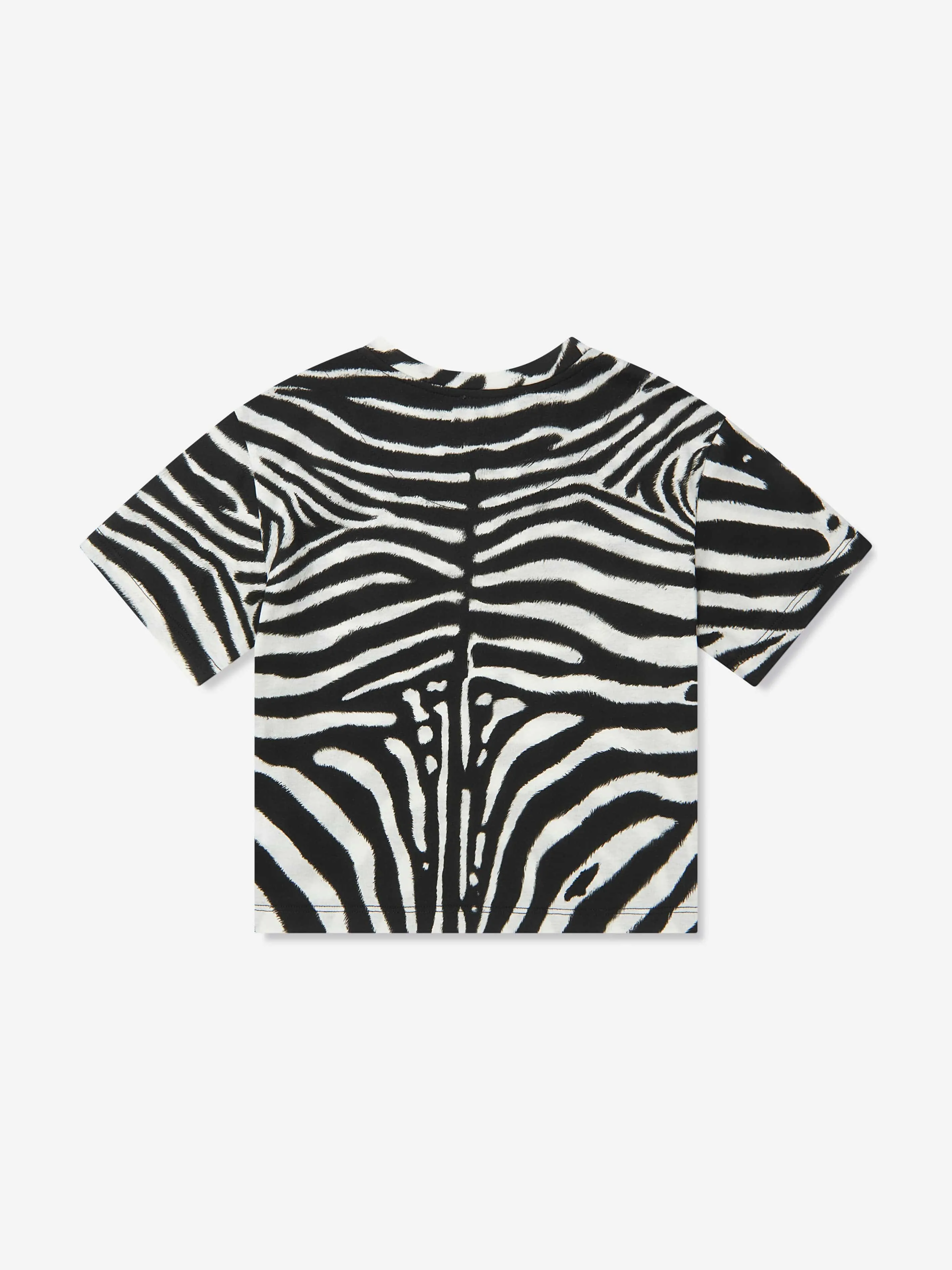 Dolce & Gabbana Kids - Girls Zebra Print Logo T-Shirt | Childsplay Clothing