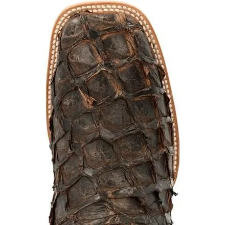 Durango® Premium Exotics™ Dark Brown Pirarucu Western Boot