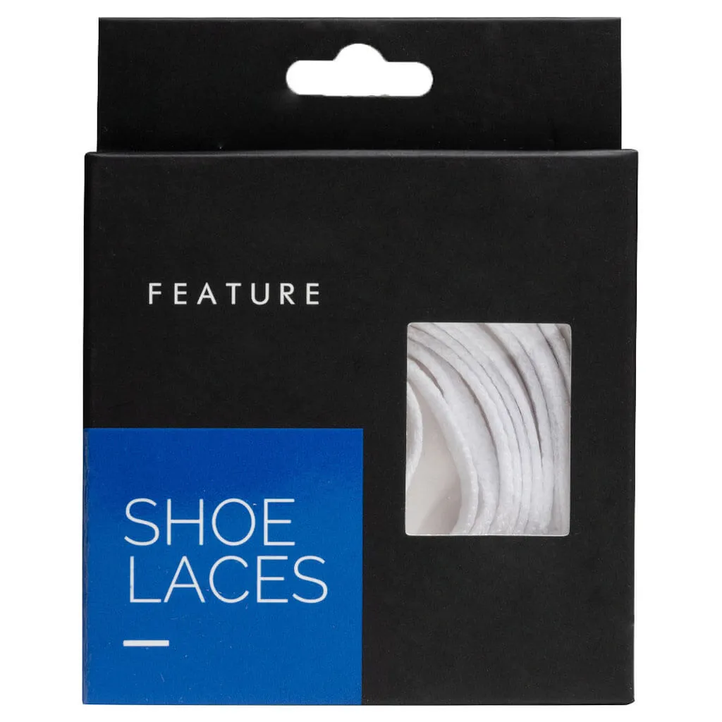 Flat Shoe Laces - White