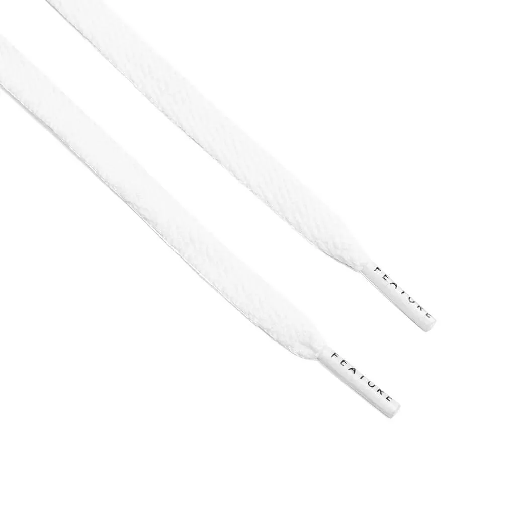 Flat Shoe Laces - White