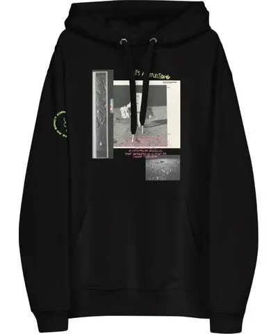 Formula S7 Black Reflection Of Self, Man On The Moon Premium Eco Hoodie