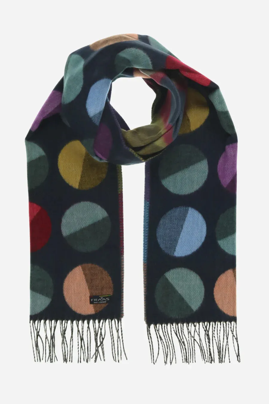 Fraas Divided Dots Woven Cashmink Scarf