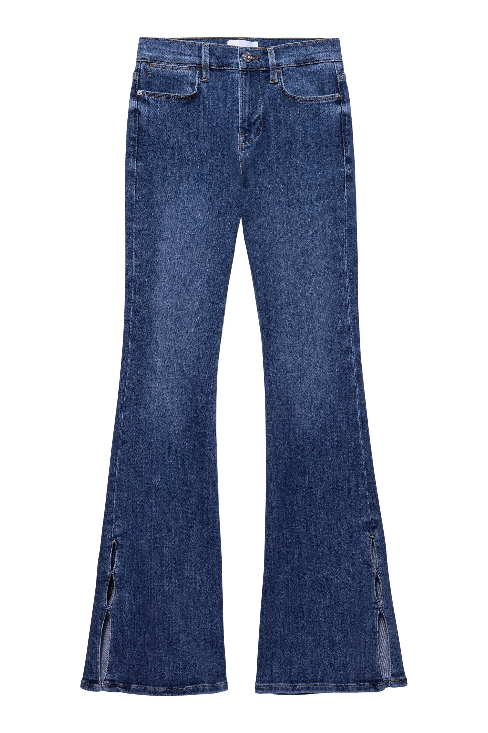 Frame Denim Le High Flare Mini Slits in Samson