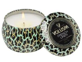 FRENCH LINEN -Mini Tin Candle