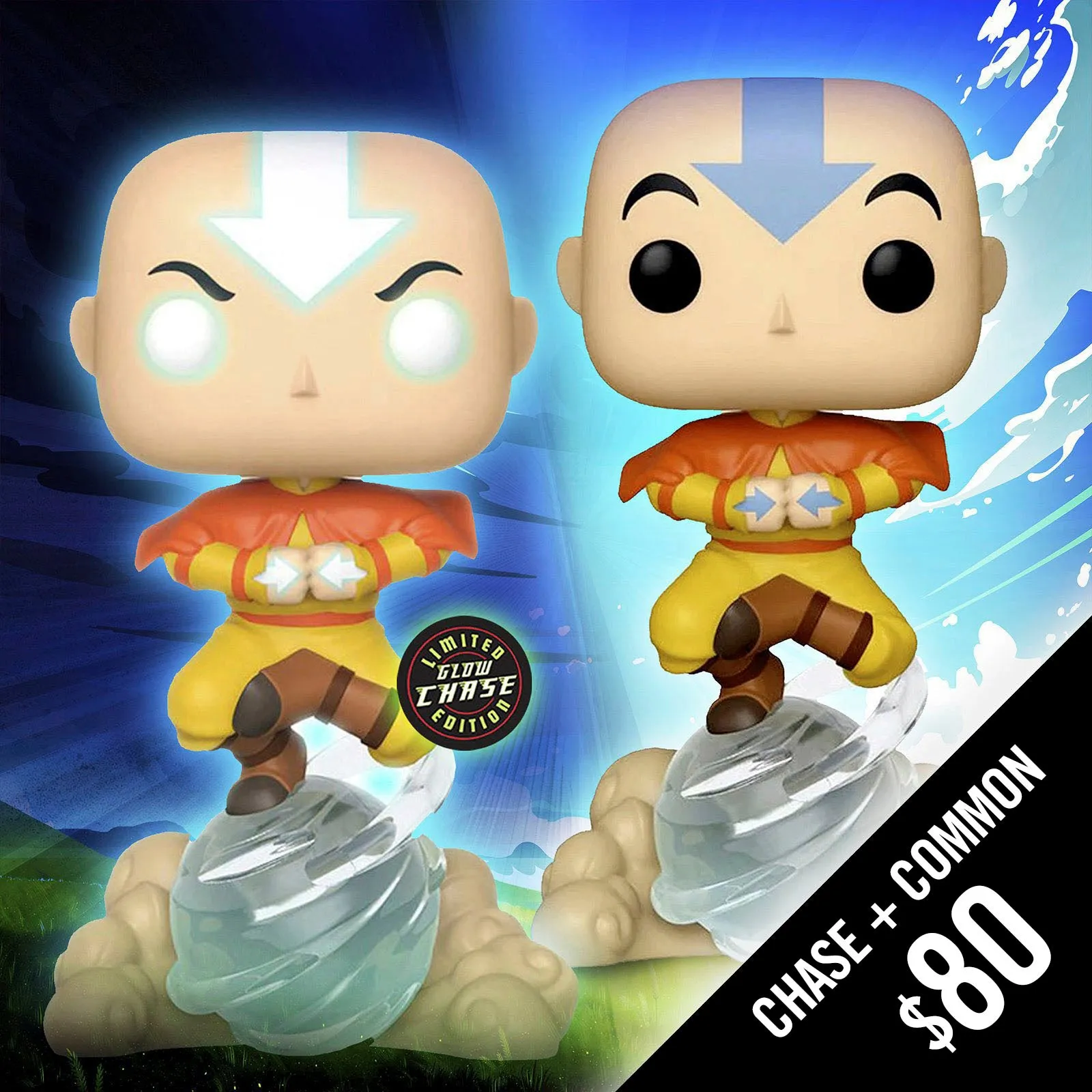 Funko Pop! Avatar - The Last Airbender: Aang on Air Scooter (Chase + Common) (SE)