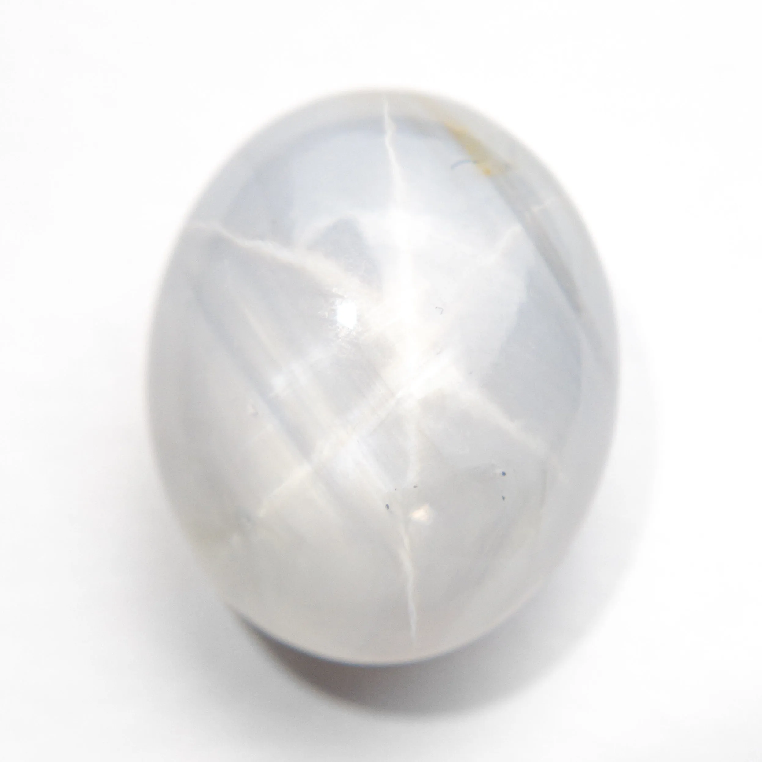 Grey Cabochon Cut Star Sapphire - 14.93ct Oval