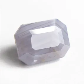 Grey/Purple Step Cut Sapphire - 9.59ct Cut Corner Rectangle