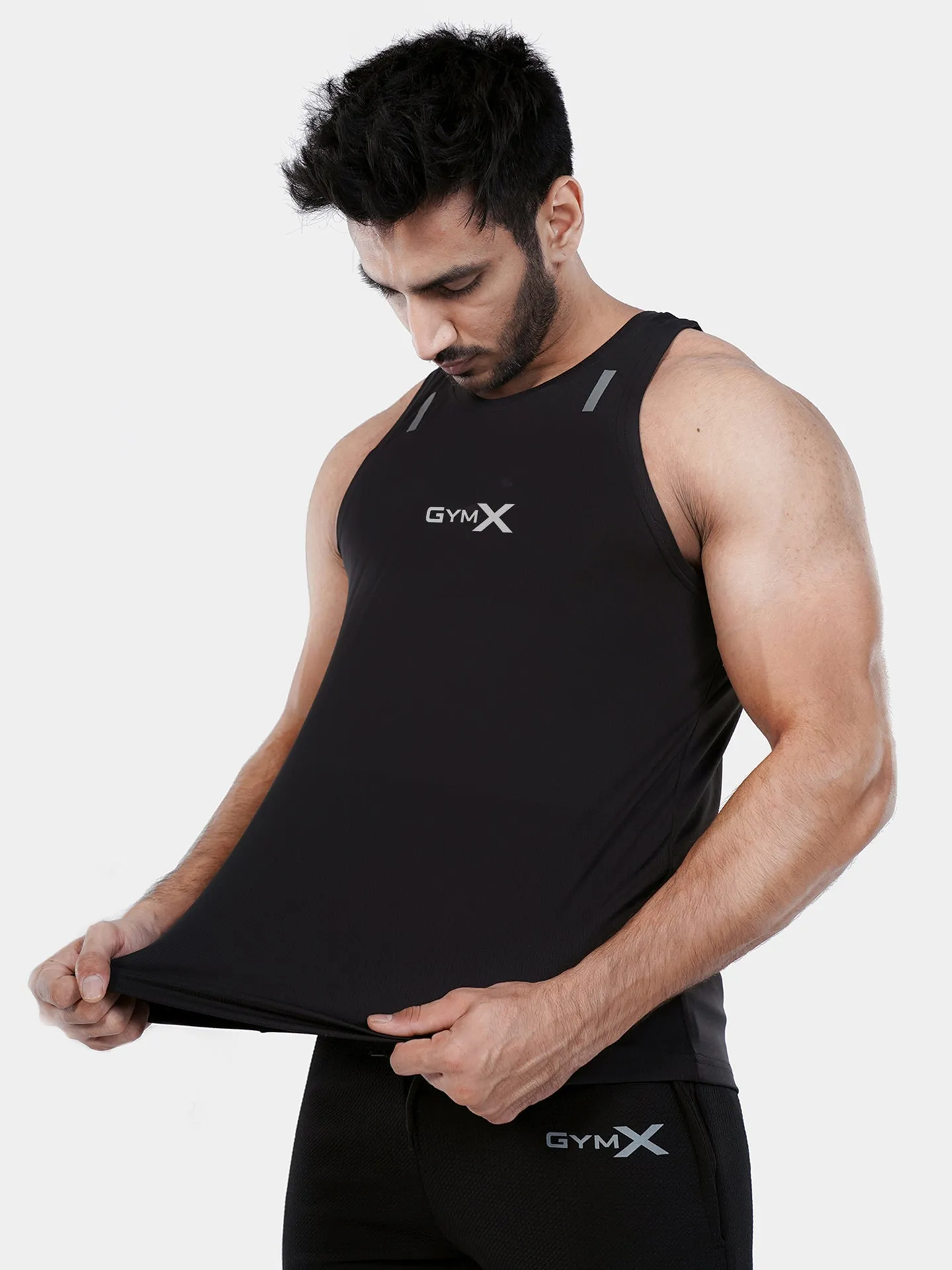 GymX Ultra Lite Black Tank- Sale