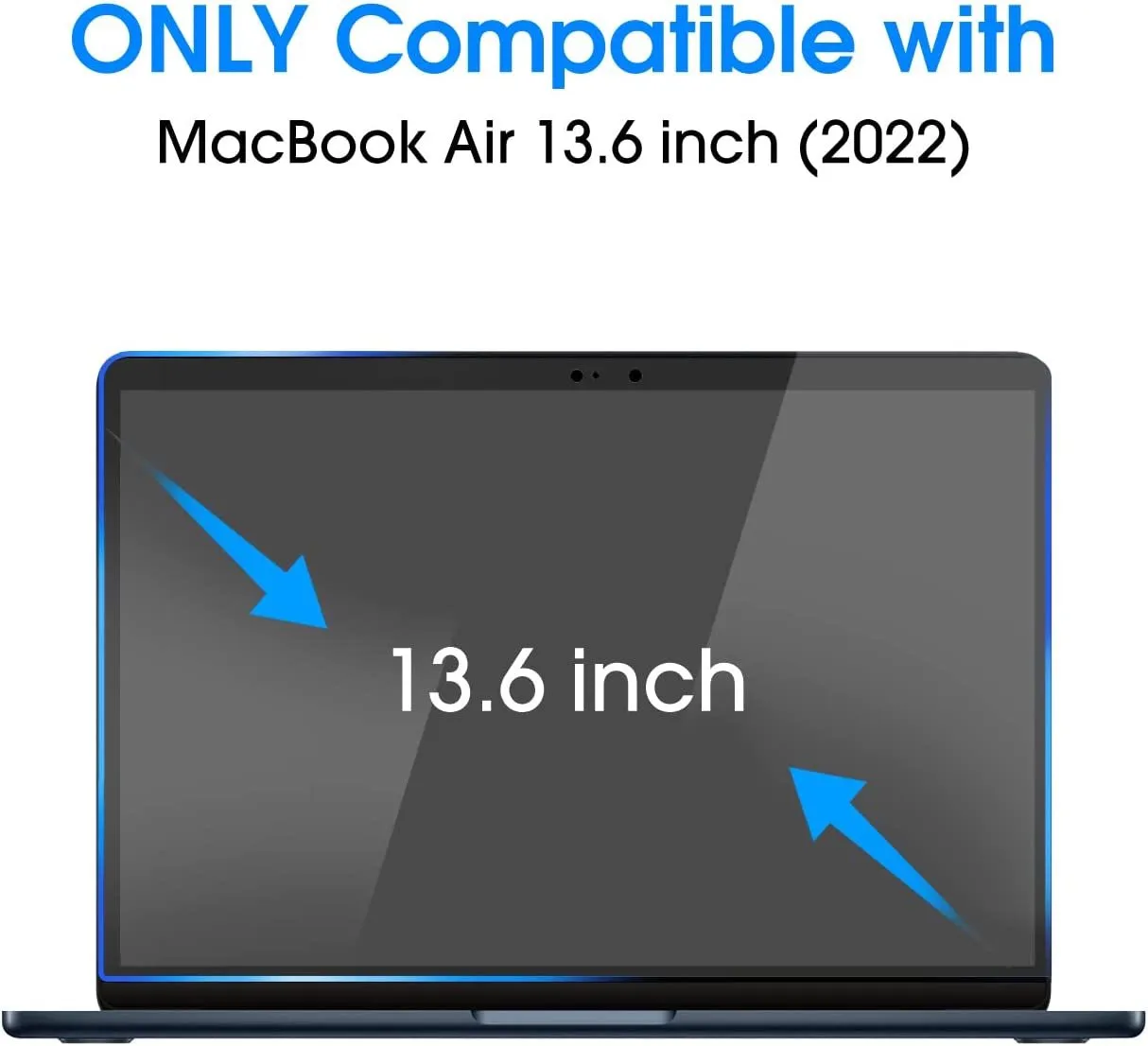 HD Clear Screen Protector for MacBook Air 13.6, M3 (2024)/ M2 (2023-2022)