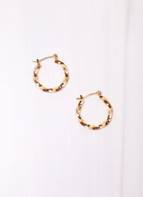 Hemmingford Twisted Hoop Earring GOLD