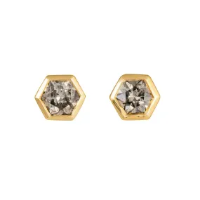 Hexagon Diamond Earrings