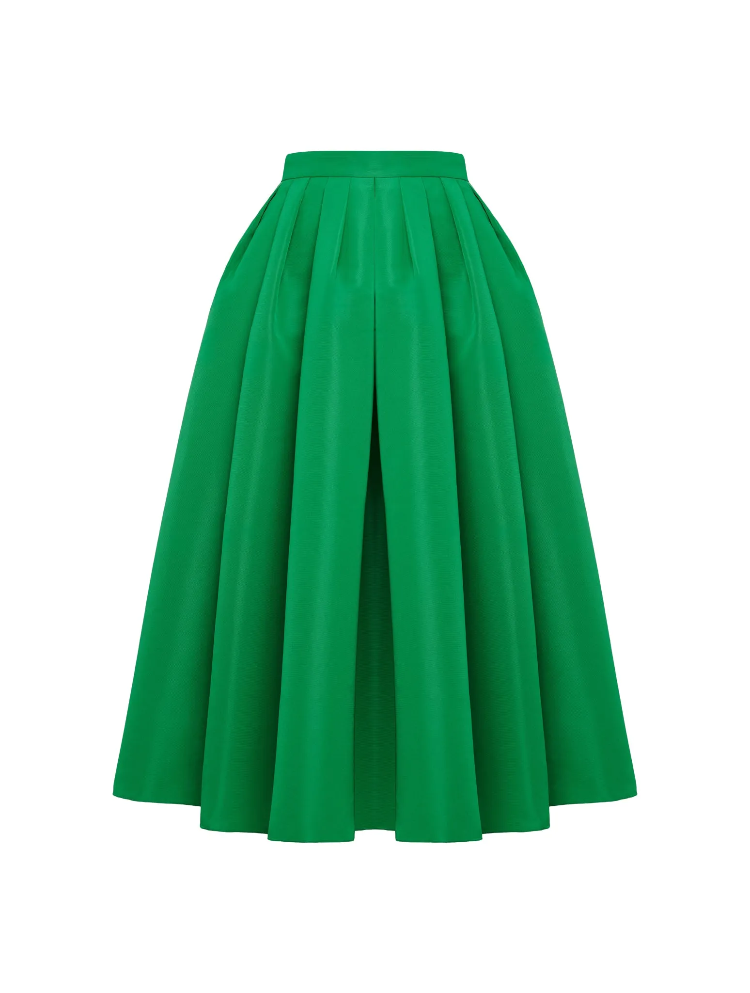 high-waisted full skirt