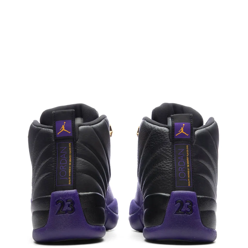 Jordan 12 Retro (PS) - Black/Field Purple/Metallic Gold