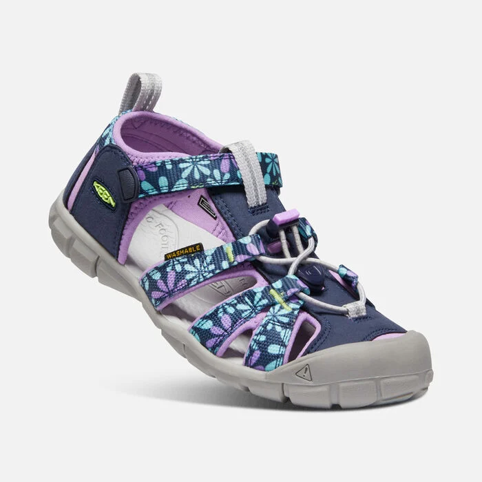 Keen Kids Youth Seacamp II CNX Water Sandal- Black Iris/African Violet