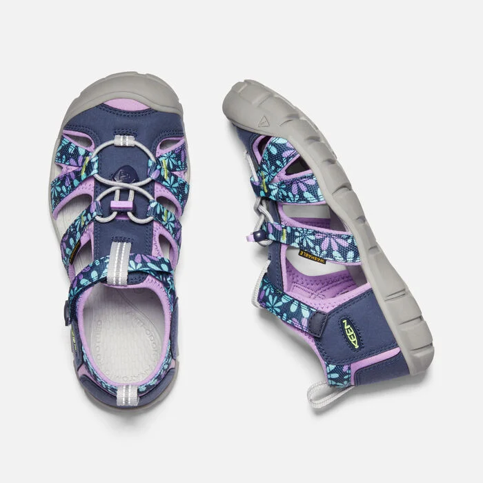 Keen Kids Youth Seacamp II CNX Water Sandal- Black Iris/African Violet